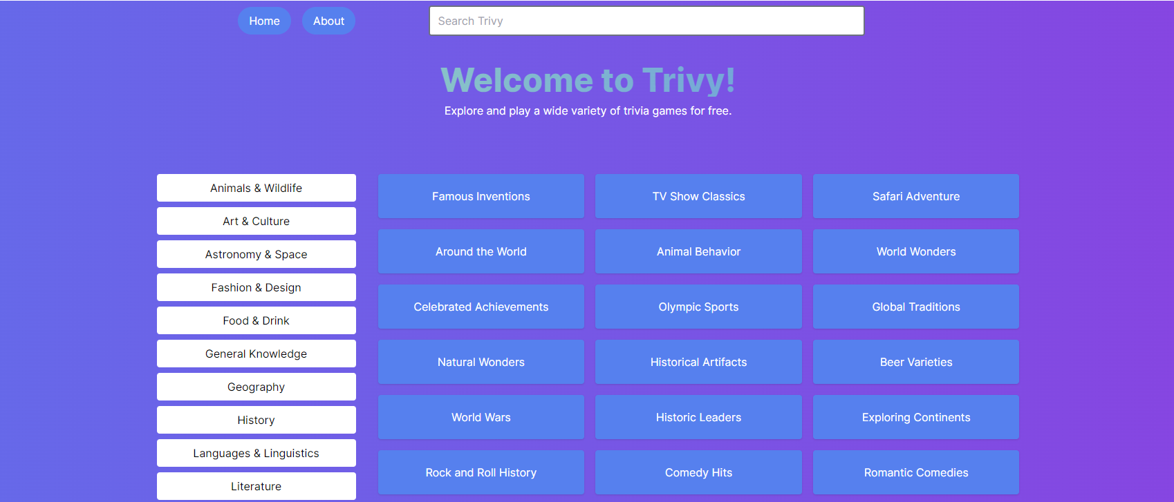 trivy-homepage.png