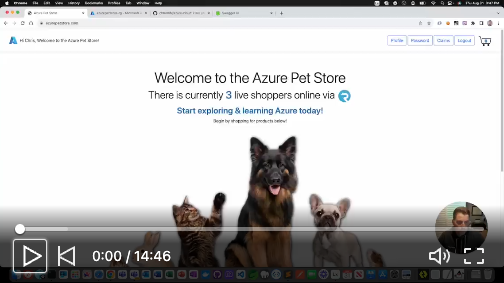 Azure Pet Store video overview