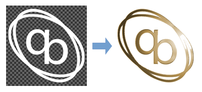 QB logo transformation
