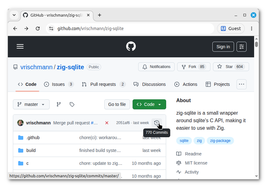 Github - zig-sqlite