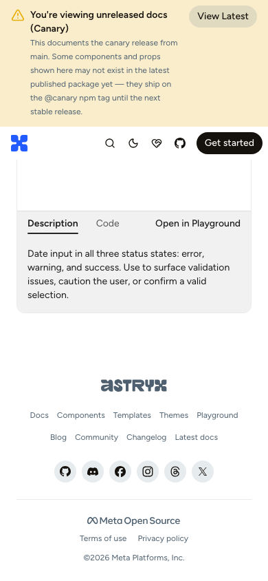 stacked mobile footer