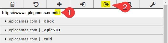 EditThisCookie export button