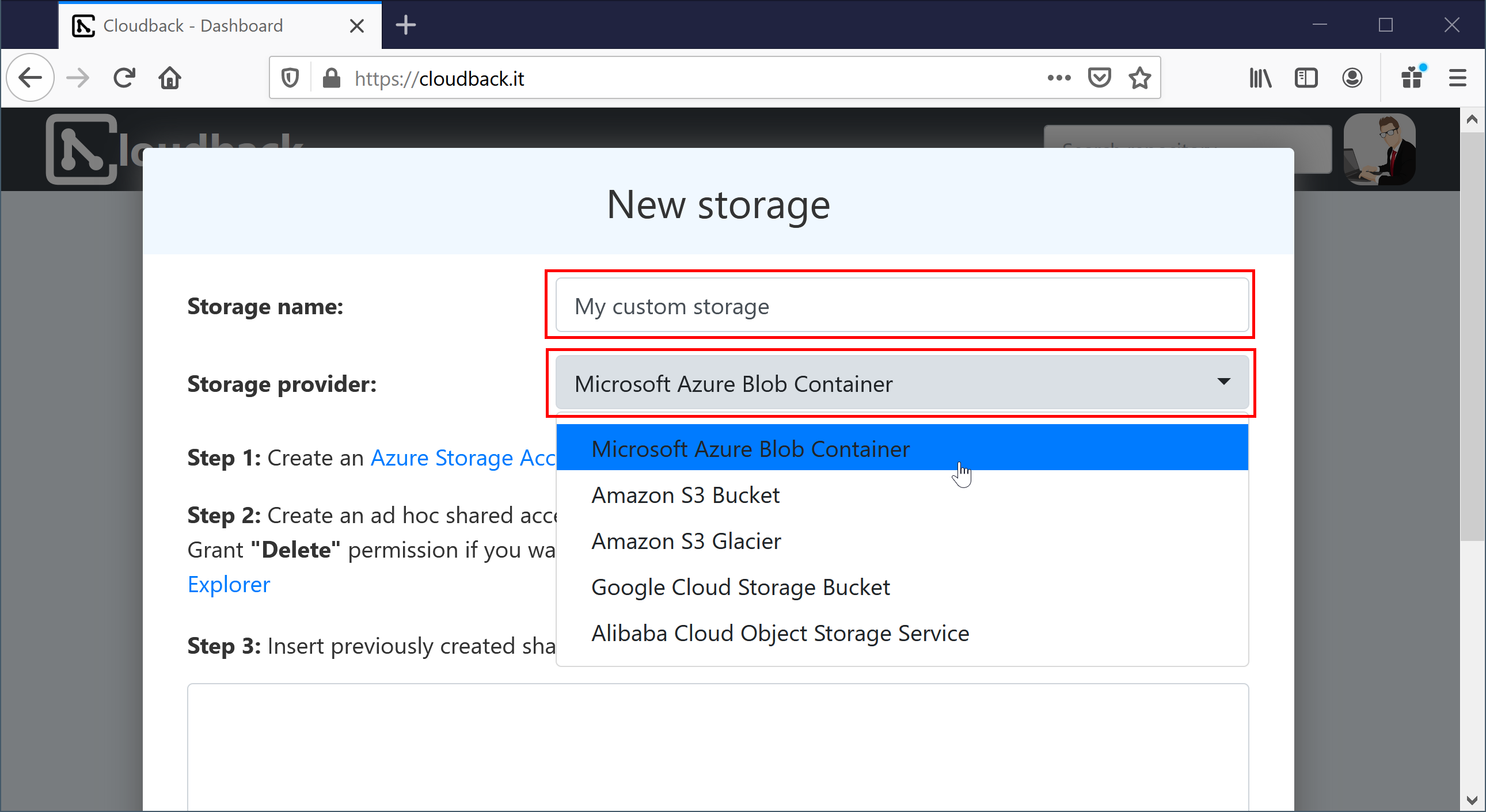 Add new storage to back up GitHub repositories