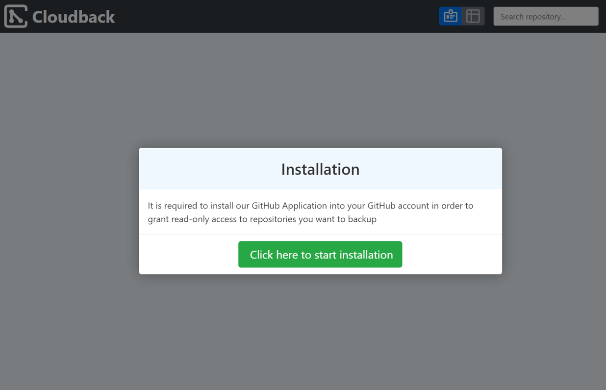 It is required to install our GitHub Application error