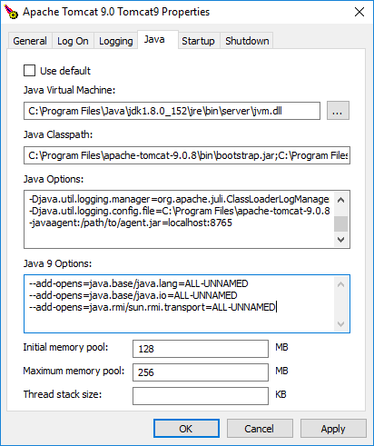 Apache Tomcat Config