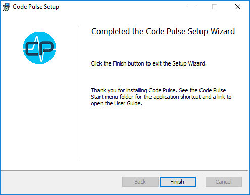 Code Pulse Windows Installer Complete