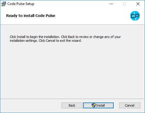 Code Pulse Windows Installer Install