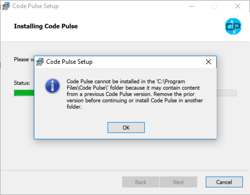 Code Pulse Windows Installer Old Version