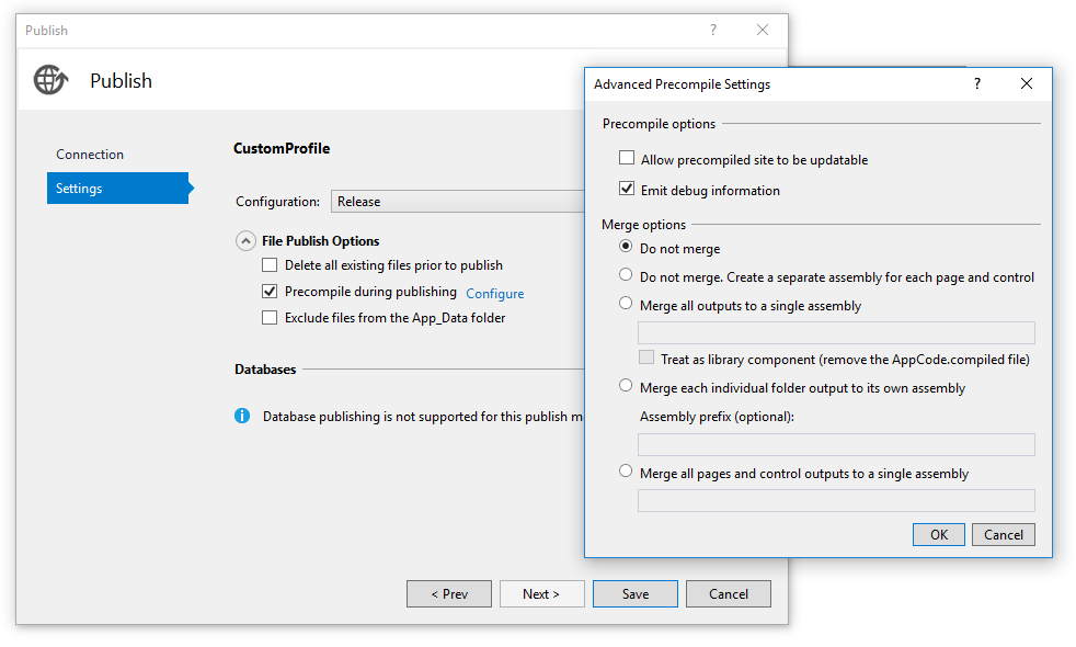 Advanced Precompile Settings