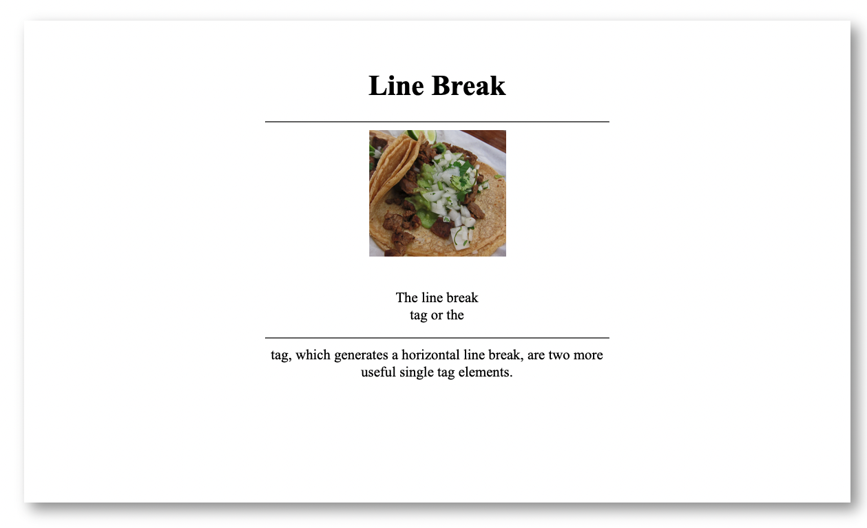 linebreak Example