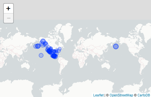 Earthquakes in USA & Mexico