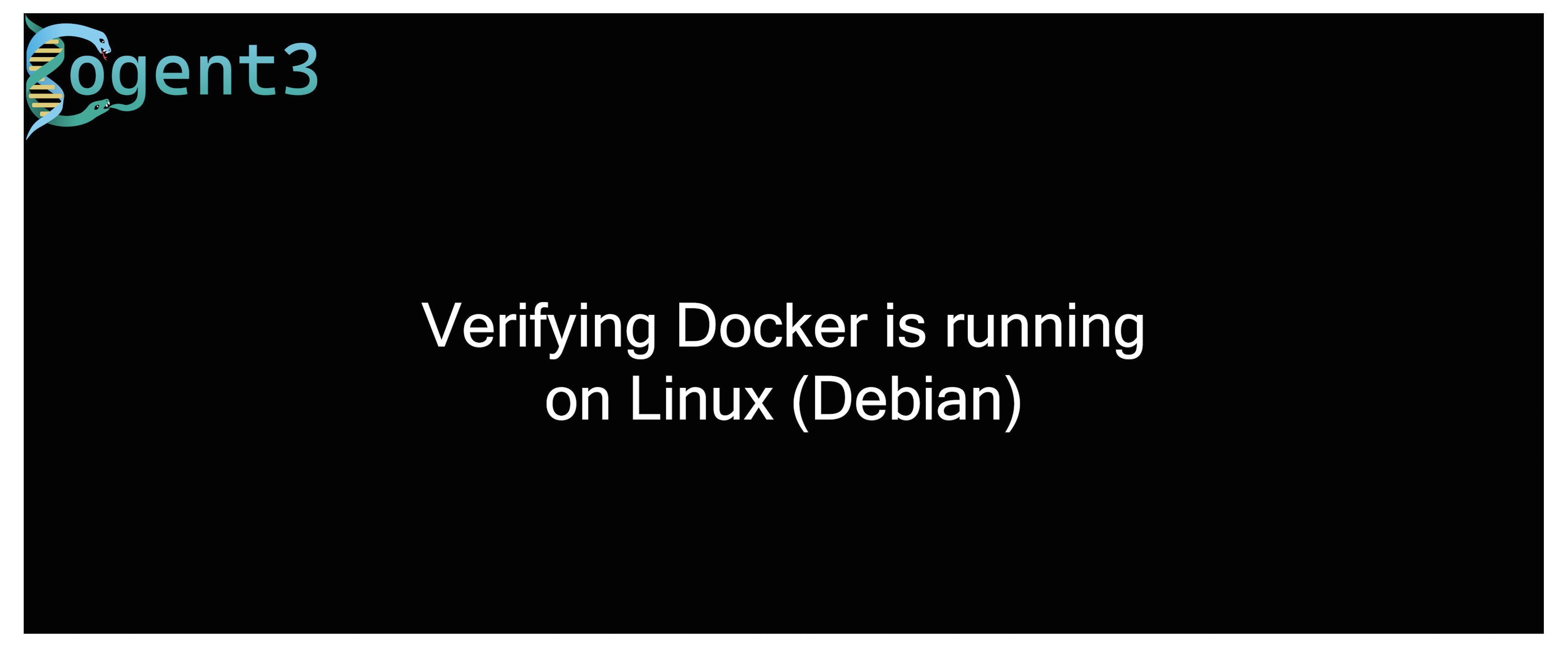 Verifying that Docker is running on Linux