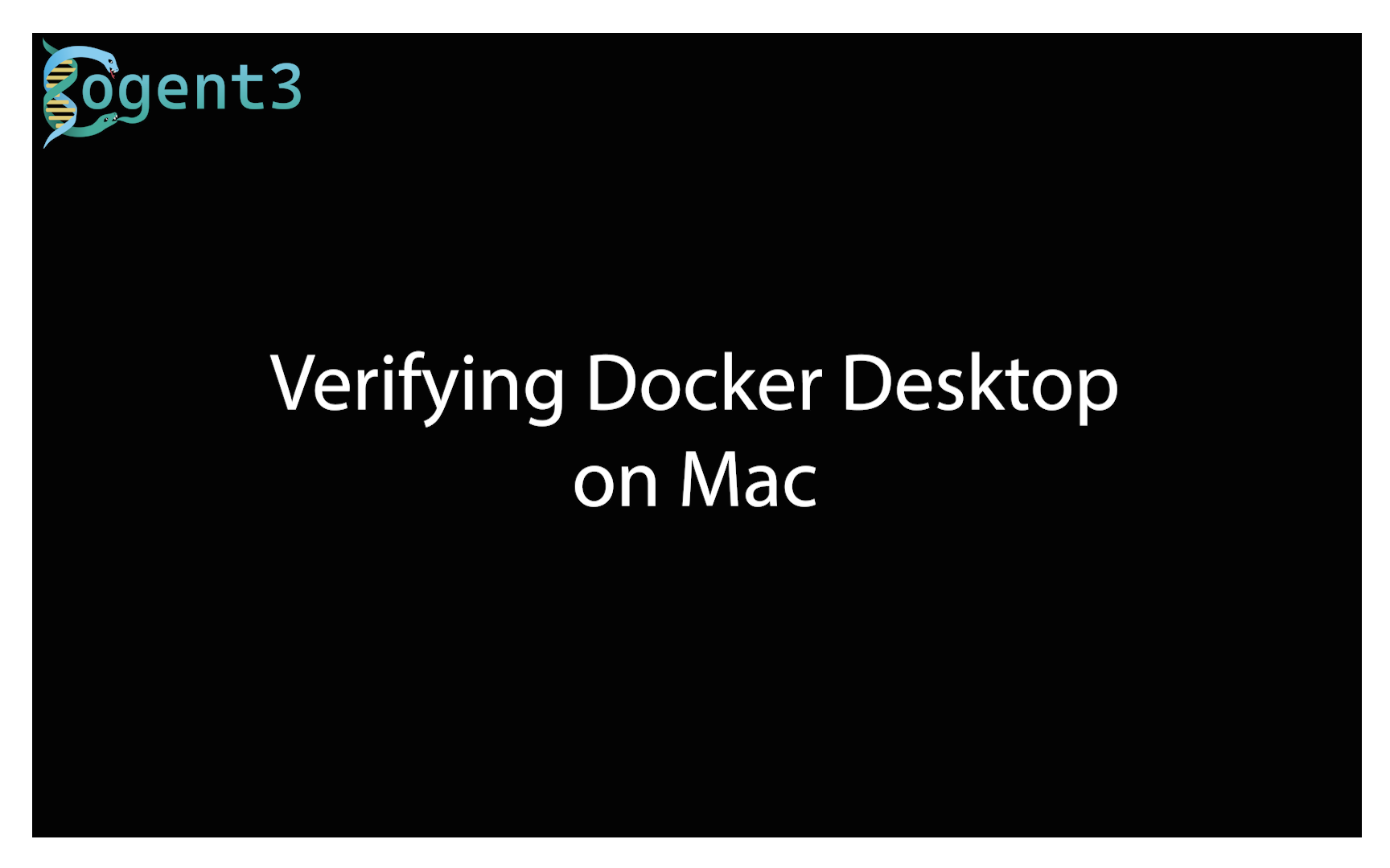 Verifying that Docker is running on Mac