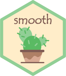 hex-sticker of the smooth package for R
