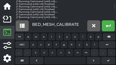 After tapping a command, it's inserted into the terminal input, ready to run or edit
