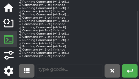 Console tab — terminal view