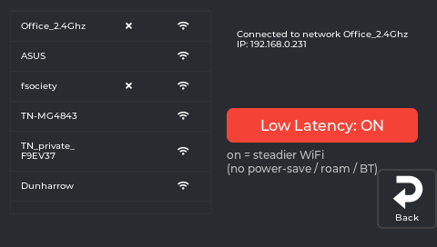 WiFi panel