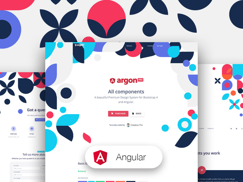 Argon Design System PRO Angular