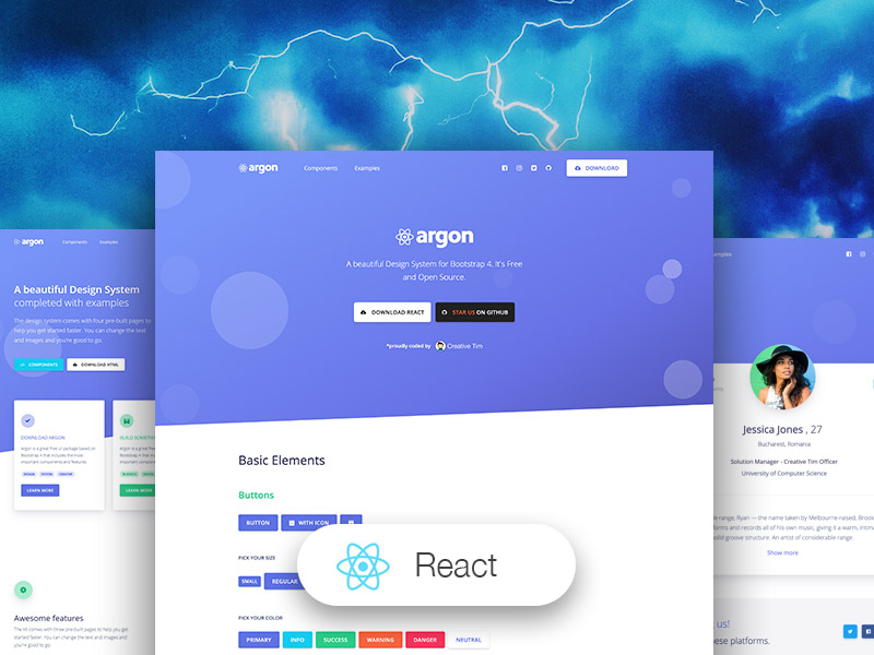 Argon Design System PRO React