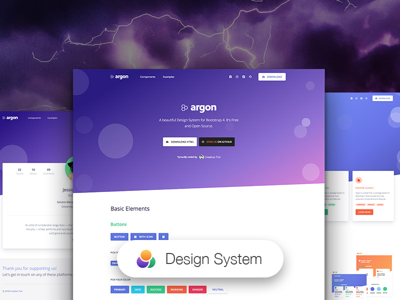 Argon Design System HTML