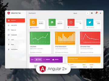  Material Dashboard Angular