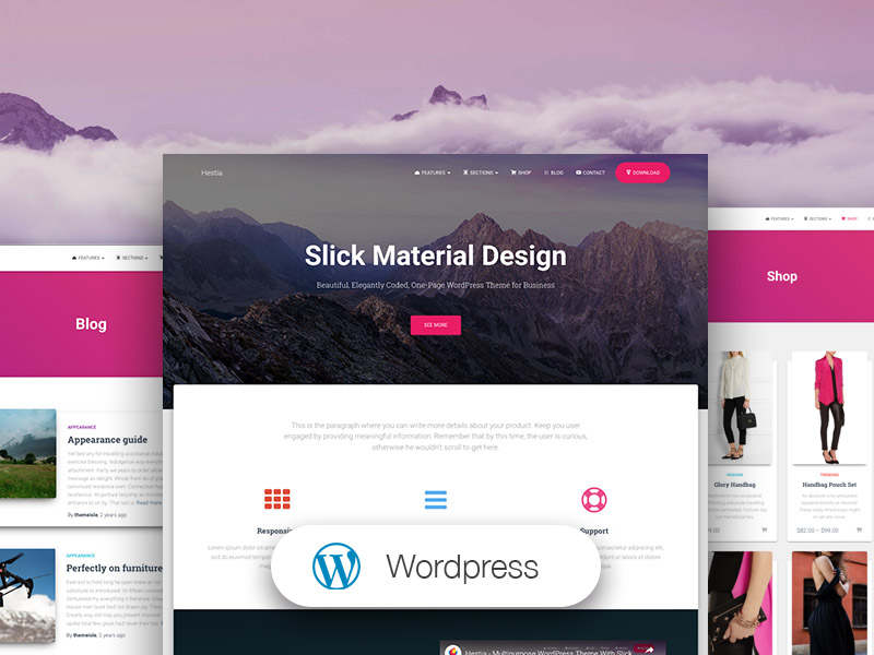 Material Kit WordPress