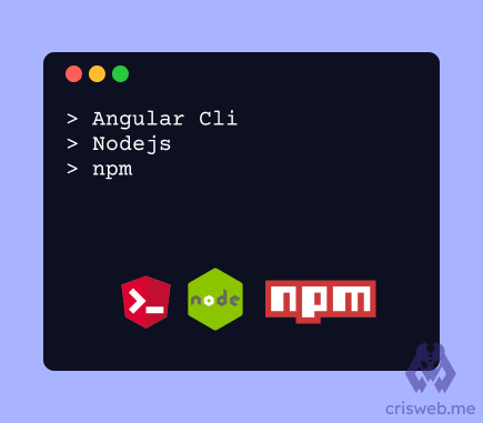 npm nodejs node angular cli