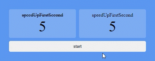 speedUpFirstSecond