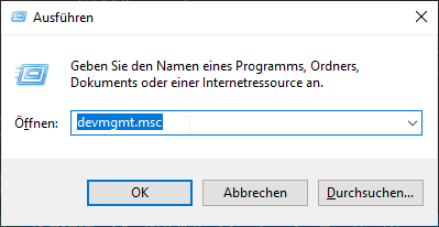 Windows Run dialog