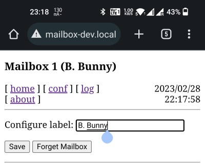 Mailbox Configuration