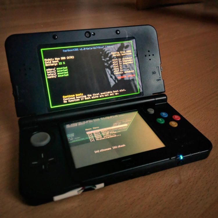 fastboot3DS on a real N3DS