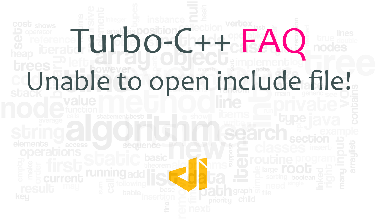 Turbo C++ Error - Unable to Open Include File 'STDIO.H'
