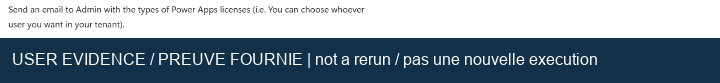 User-supplied request to send a licensing summary