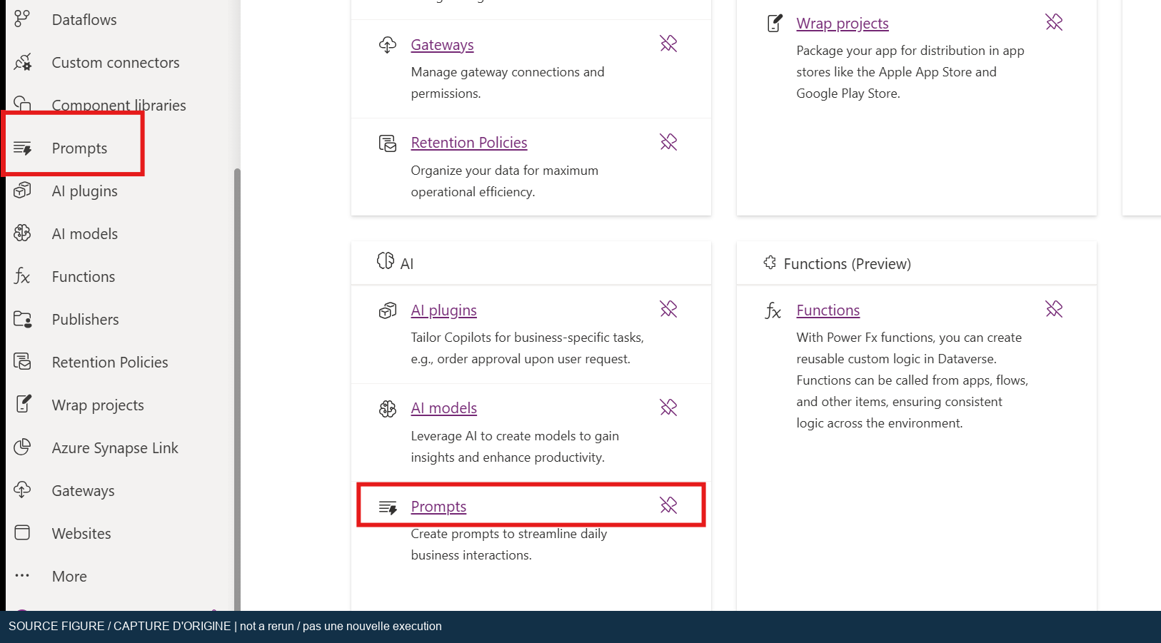 Original Power Apps Prompts navigation