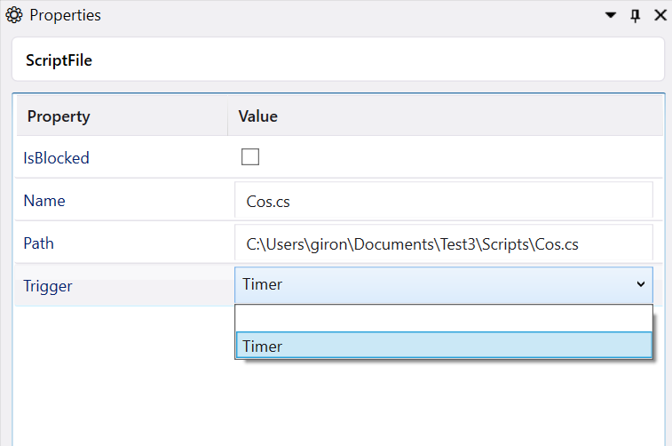 Timer binding