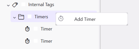 Timer setup