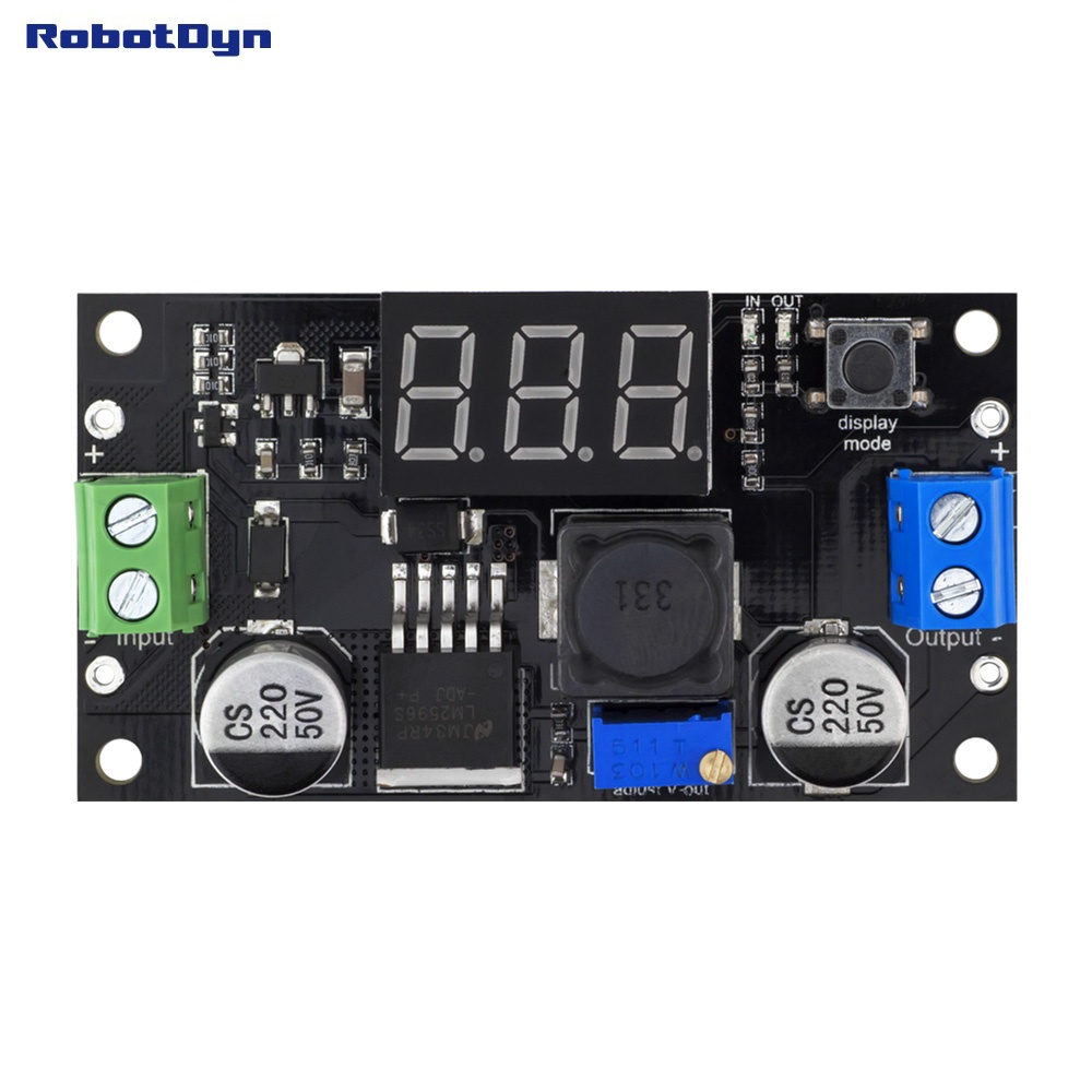 LM2596 DC-DC Step-down Adjustable Power Supply Module with LED display 3~36 In