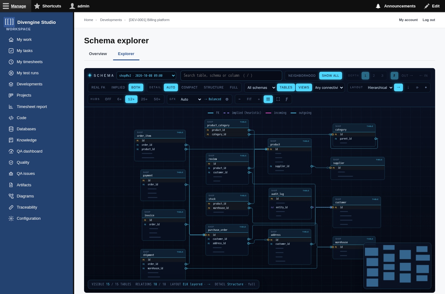 Schema explorer