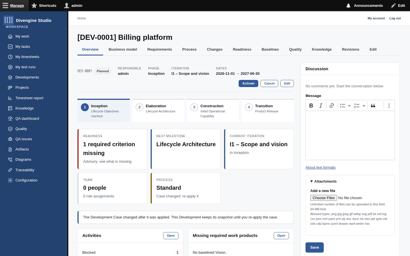 The development overview