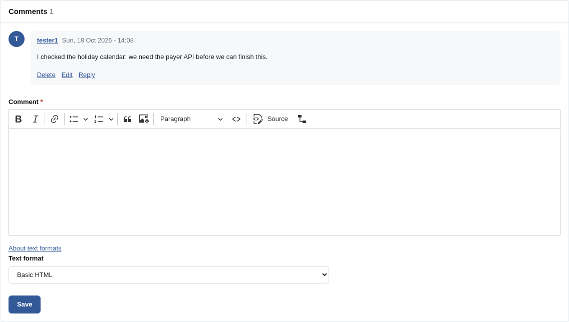 Comments