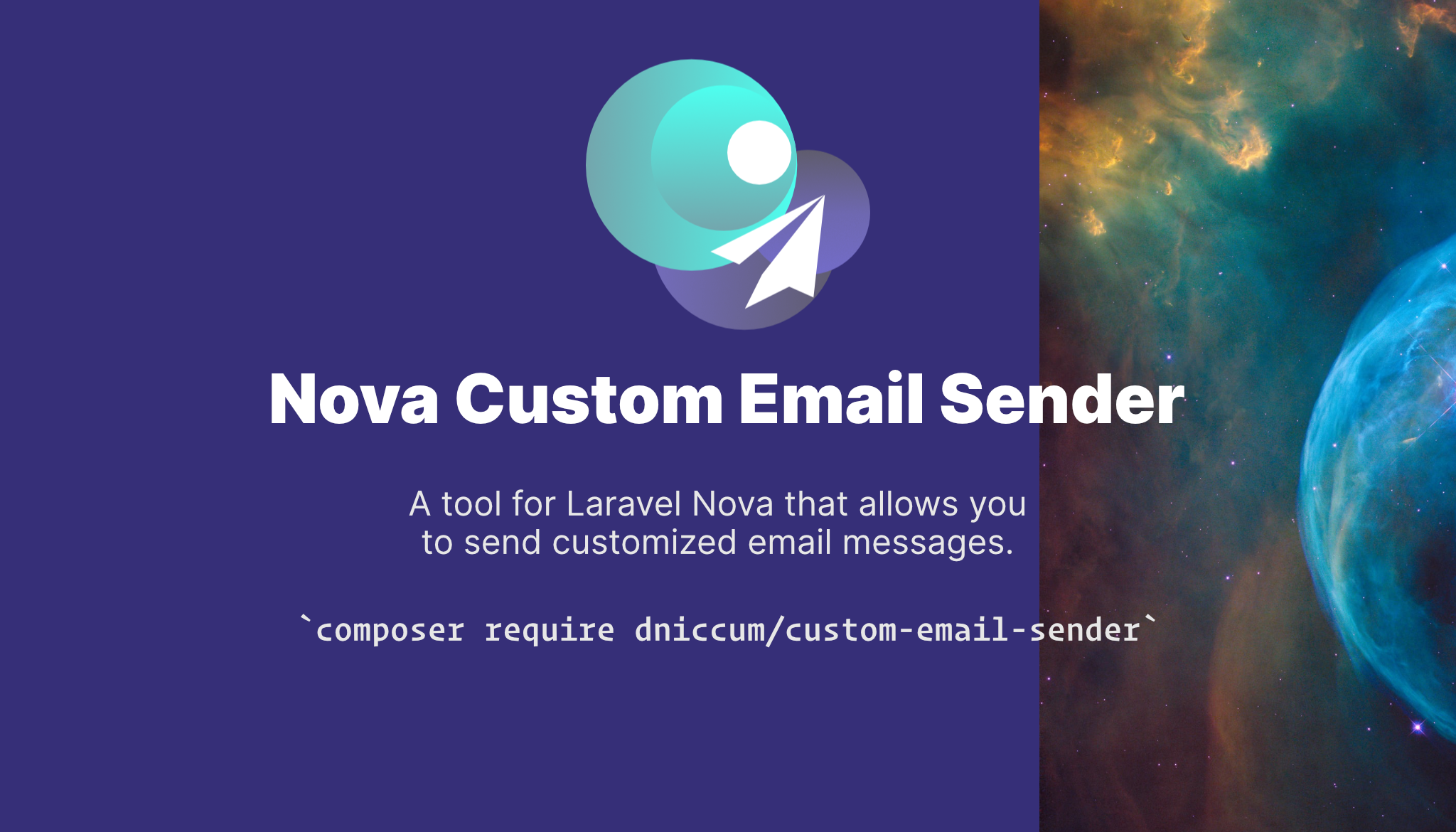Nova Custom Email Sender