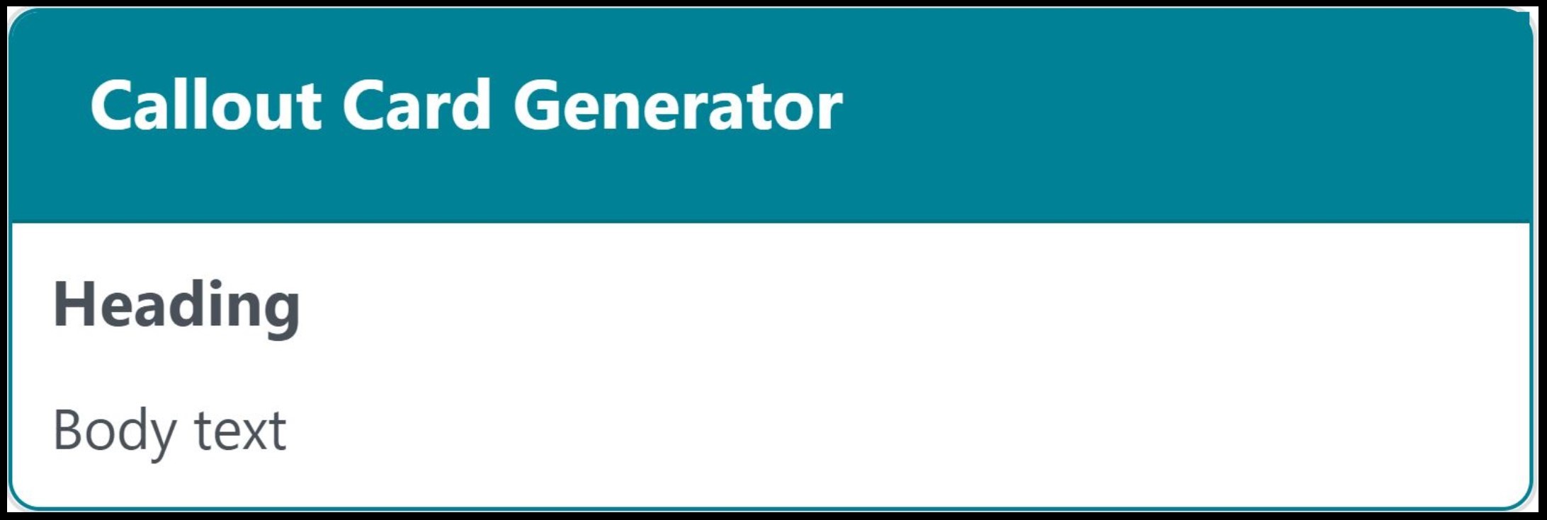 Callout Card Generator