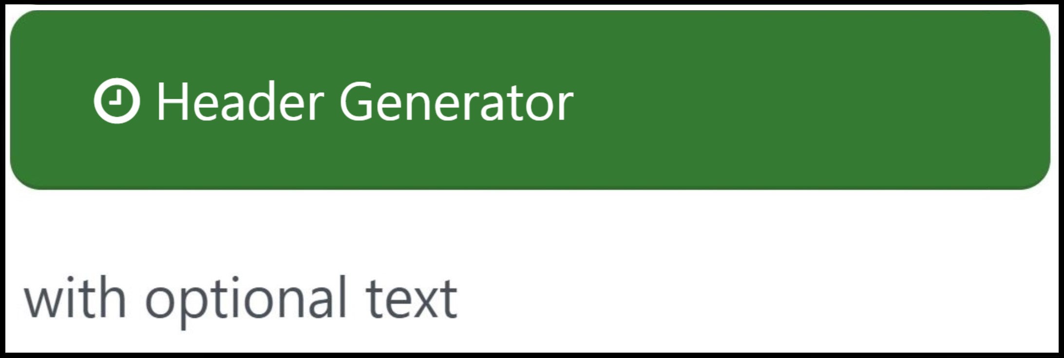 Header Generator