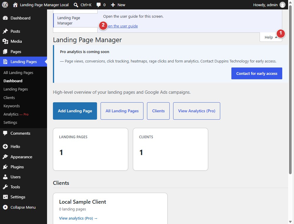 Contextual Help panel
