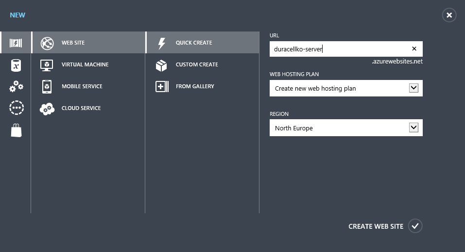 create web site