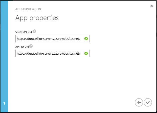 Active Directory application properties