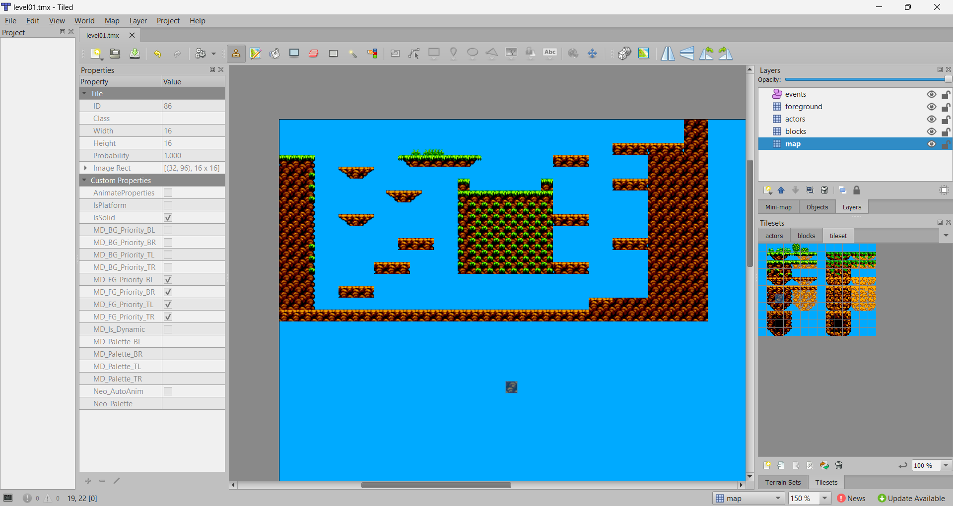Niveau dans Tiled