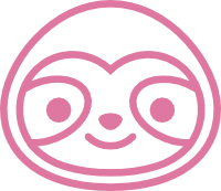 pink sloth - interrogate logo