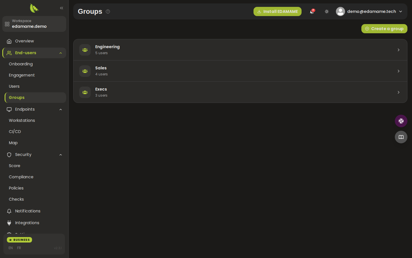 Groups List