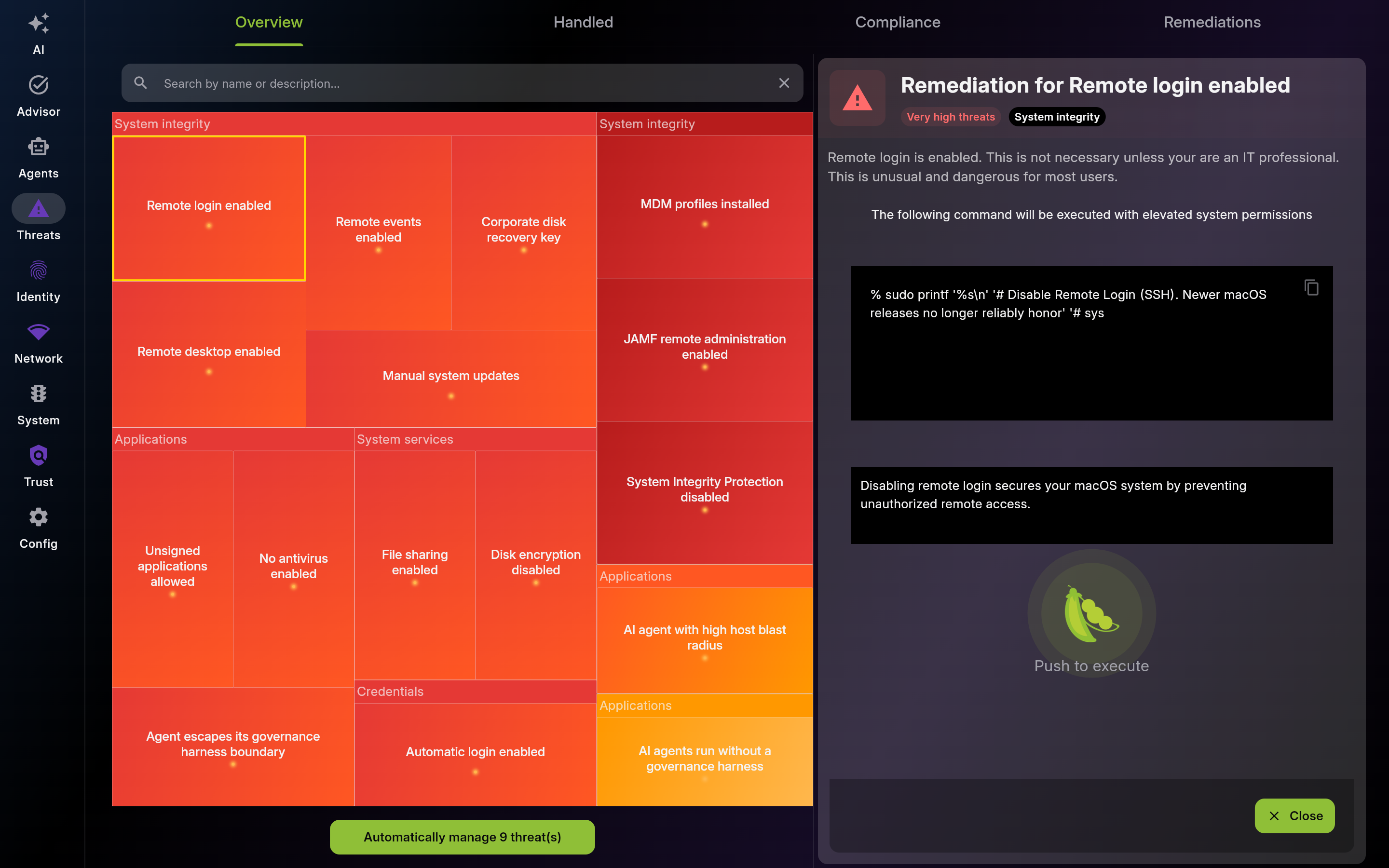 Overview - Active Security Issues - Detail